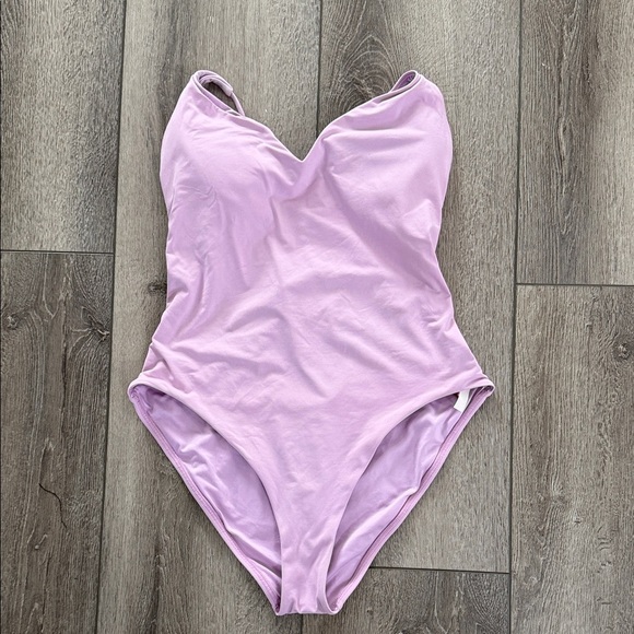 Victoria’s Secret lavender swim suit one piece large - Picture 2 of 4